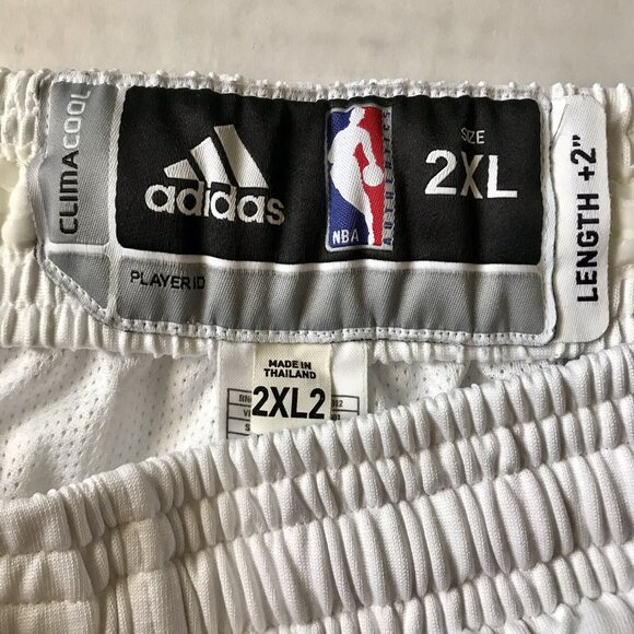 Adidas Authentic Los Angeles Clippers Pro Cut Game Jersey Shorts 2XL +2 White - Picture 5 of 8